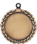 Traditional Wreath Medal Gold HR905G