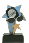 Gold Sport Star Swimming Resin Award