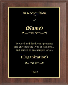 Appreciation Award Plaque #1