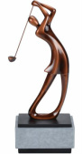 Modern Female Golf Resin Trophy Award