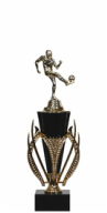 Black Soccer Trophy Cup Small