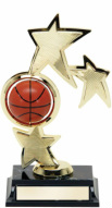 Spining Basketball star Basketball Trophy