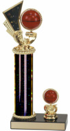 Black Column Basketball Sports Trophy