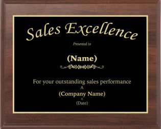 Sales Award #2 Plaque