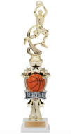 Basketball trophy on Riser