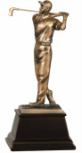 GSN02 Bronze Male Resin Swing Golfer Award
