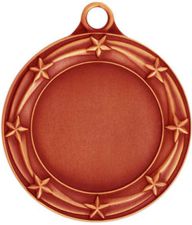 Star Bronze Medal Custom Printed 033AB