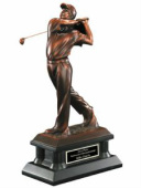 65621-Z Bronze Metallic Finish Golf Award