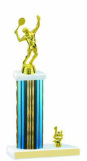 Tennis 2 hole Marble Base trophy