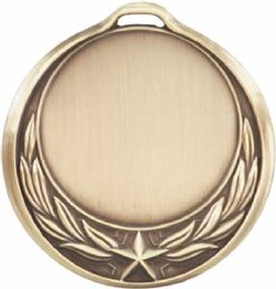 Star Wreath Design Medallion Gold HR909G