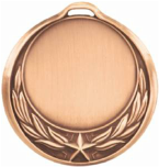 Star Wreath Design Medallion Bronze HR909B
