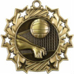 TS417 Volleyball Ten Star Medal