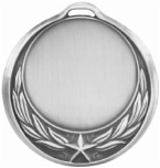 Star Wreath Design Medallion Silver HR909S