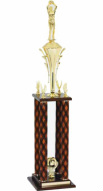 4 column Basketball Tournament Trophy