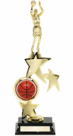 Basketball Trophy Star Riser