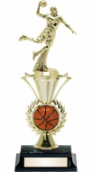 Basketball trophy Black Base Basketball Riser
