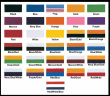 Ribbon Colors for Medals