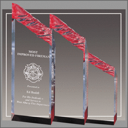 Red Glacier Tower Acrylic Awards