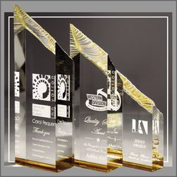 Gold Glacier Tower Acrylic Awards