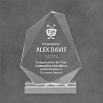 Clear Jewel Acrylic Award