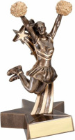 Superstar Cheer Resin Award RST306 6 1/2