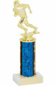 blue football trophy