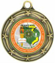 Star Medal Custom Printed 033A