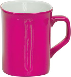 LMG46 Pink Round Corner Lesarable Ceramic Mug