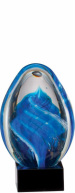 CLSC42 Blue Egg Art Glass Sculpture Award
