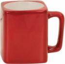 LMG12 Red Square Laserable Ceramic Mugs
