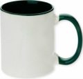 MUGG24 2 Tone Green and White Custom Printed Mug