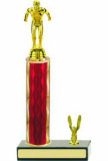 One column 2 hole swimming trophy