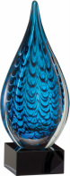 CLSC41 Blue Flame Art Glass Sculpture Award