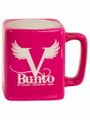 Pink Square Laserable Ceramic Mugs
