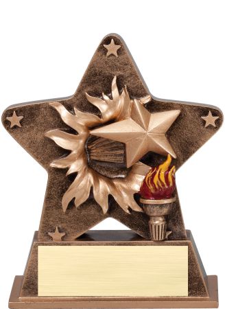 Teilnahme Mini Star Trophäe Auszeichnung Solid Resin Schule Award 8cm A974 GMS 