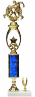 Double Figure Single Column Trophy