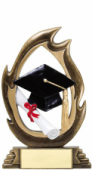 Flame Resin Graduatel Resin Award RFL42B