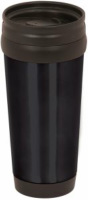 LTM011 Gloss Black Insulated Travel Mug No Handle