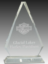 Clear Crystal Triangle  Crystal Award CRY69