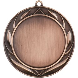 HR930B Wreath Bronze Color Insert Medal