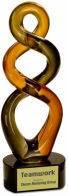 AGS21 Brown Twist Art Glass Award