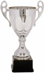 CMS700S Series Completed Silver Metal Cup Trophy Plastic Weighted Base