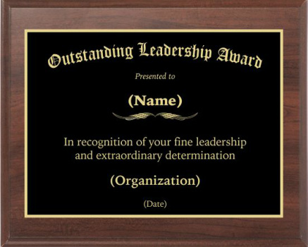 Outstanding Leadership #2 Award