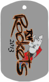 Custom Full Color Dog Tag team logo Printed