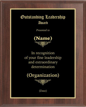 Outstanding Leadership #1 Award
