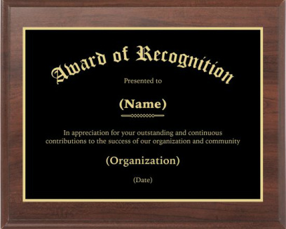 Recognition Award #2