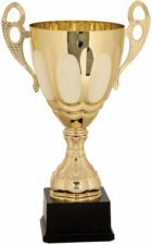CMS700G Series Completed Gold Metal Cup Trophy Plastic Weighted Base