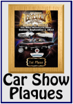 Car Show Plaques