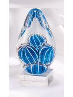 CLSC31 Blue Orb Art Glass Sculpture Award