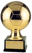 Gold Soccer Ball Black Base